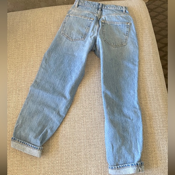 ASOS Petite High Waisted Light Wash Mom Jeans with Rips. Size 23. NWT. - Picture 10 of 12